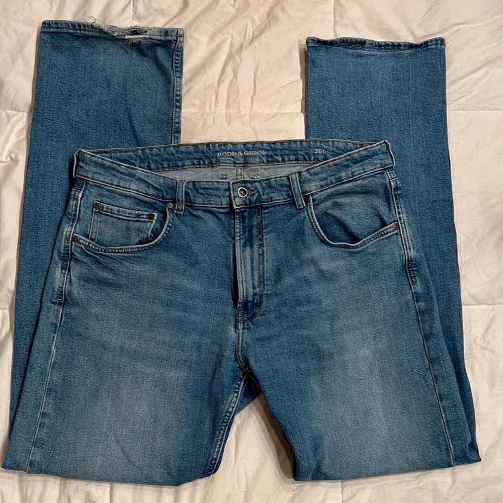 Mens Rodd & Gunn Relaxed Fit Denim Jeans 36L